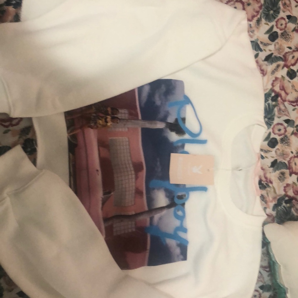 Missguided playboy crop sweater